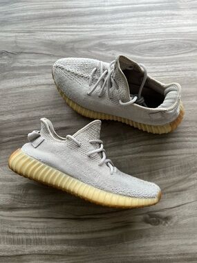 Size 8 Men’s/ 9.5 Women’s  - adidas Yeezy Boost 350 V2 Low Sesame